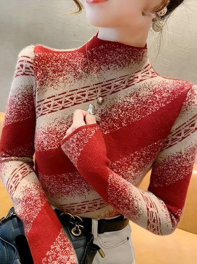 Jolina | Eleganter gestreifter Pullover