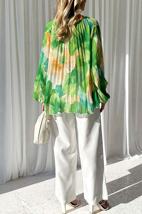 Louise® | Neues Herbst- und Winter-Temperament-V-Ausschnitt-bedrucktes Langarmshirt