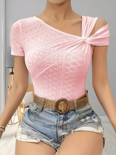 Nixie | Elegante asymmetrische Schulterbluse