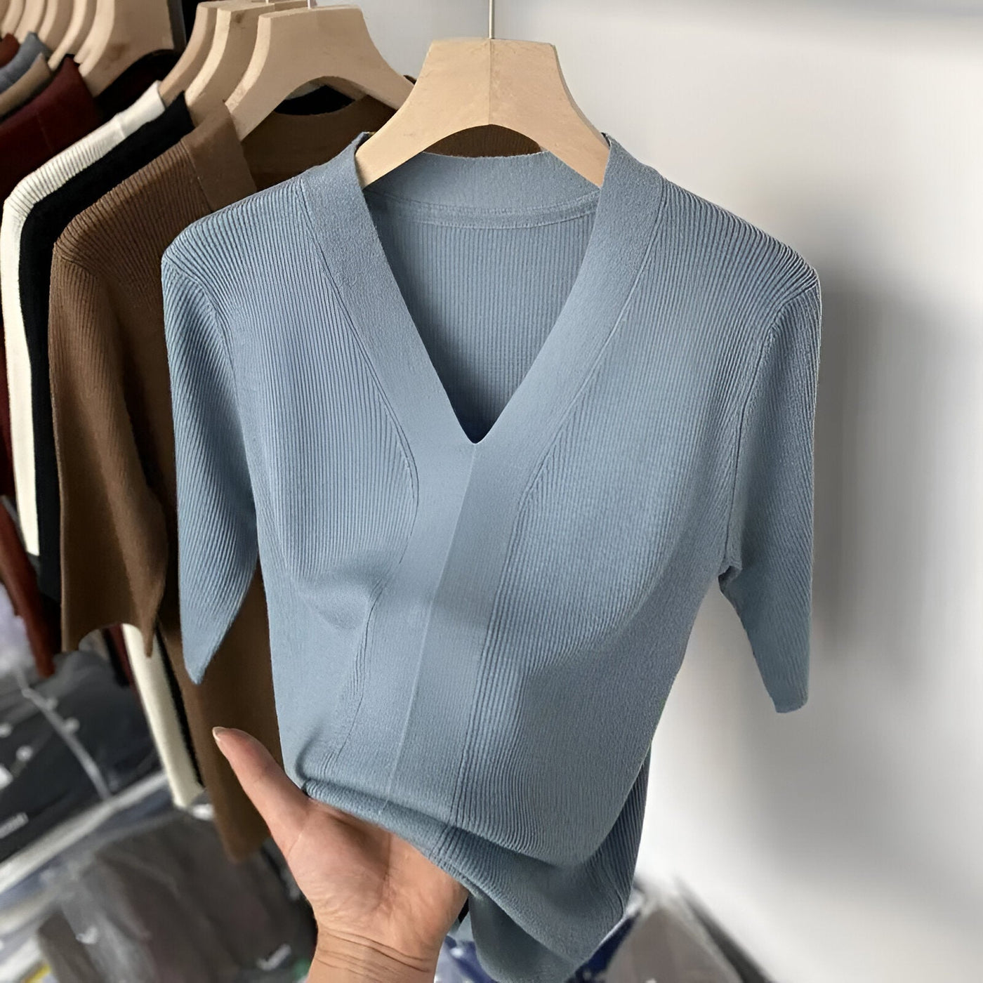 Wanda | Mühelos Schicker Gestreifter Strickpullover