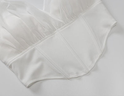 Anna – Tunika mit Fischgrätenmuster und Neckholder