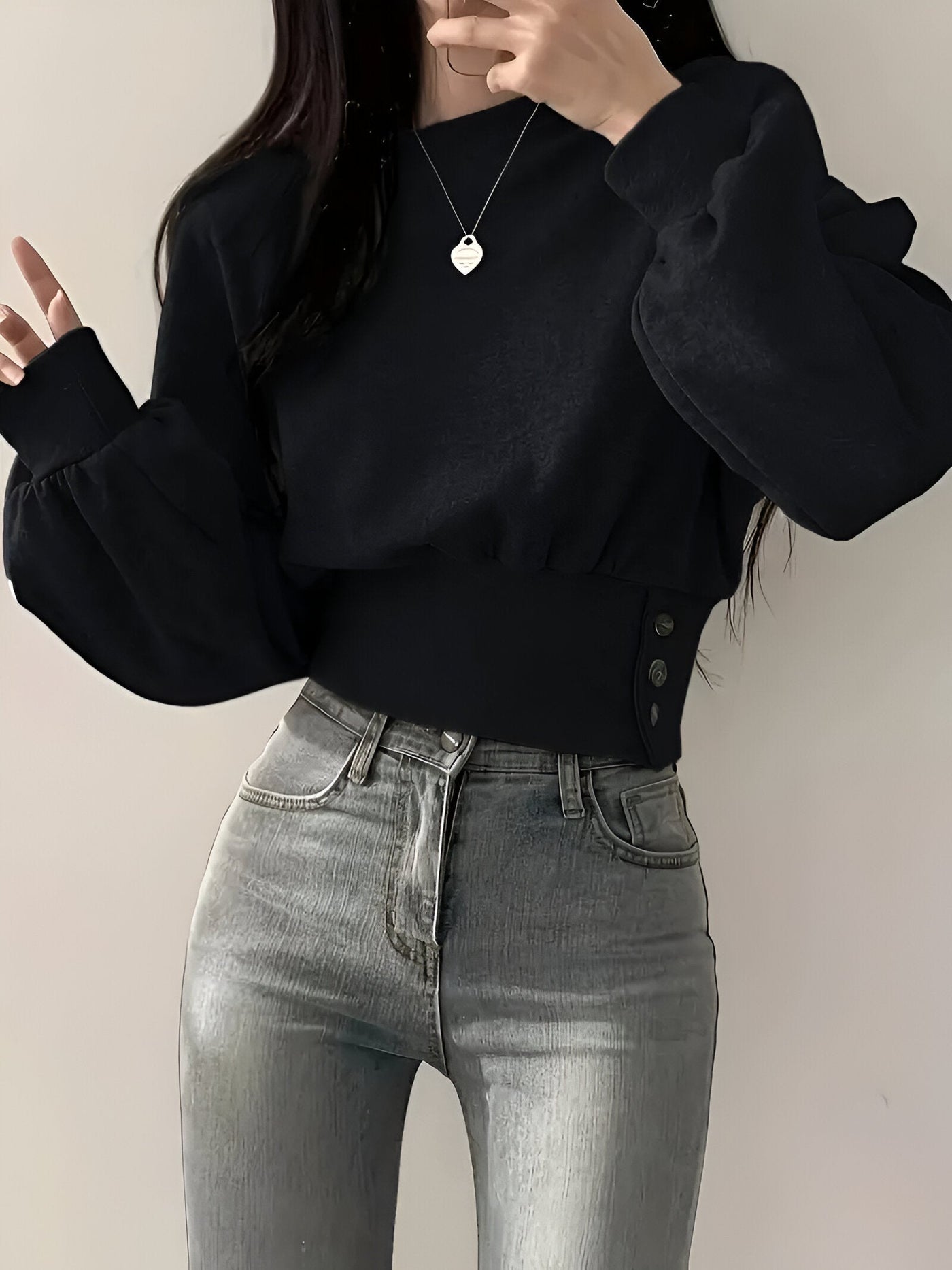 Klaudia | Langärmeliger Strickpullover