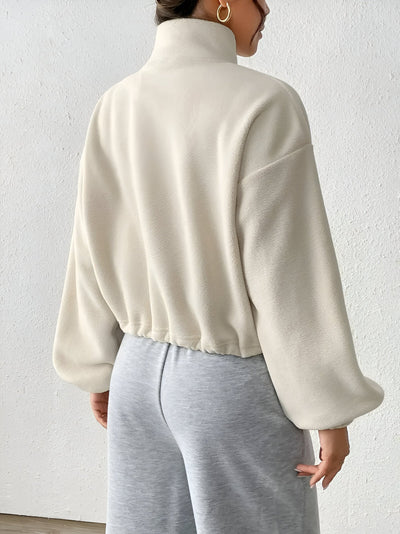 Petronille | Stylische Jacke mit Reißverschluss und Kordelzug am Saum