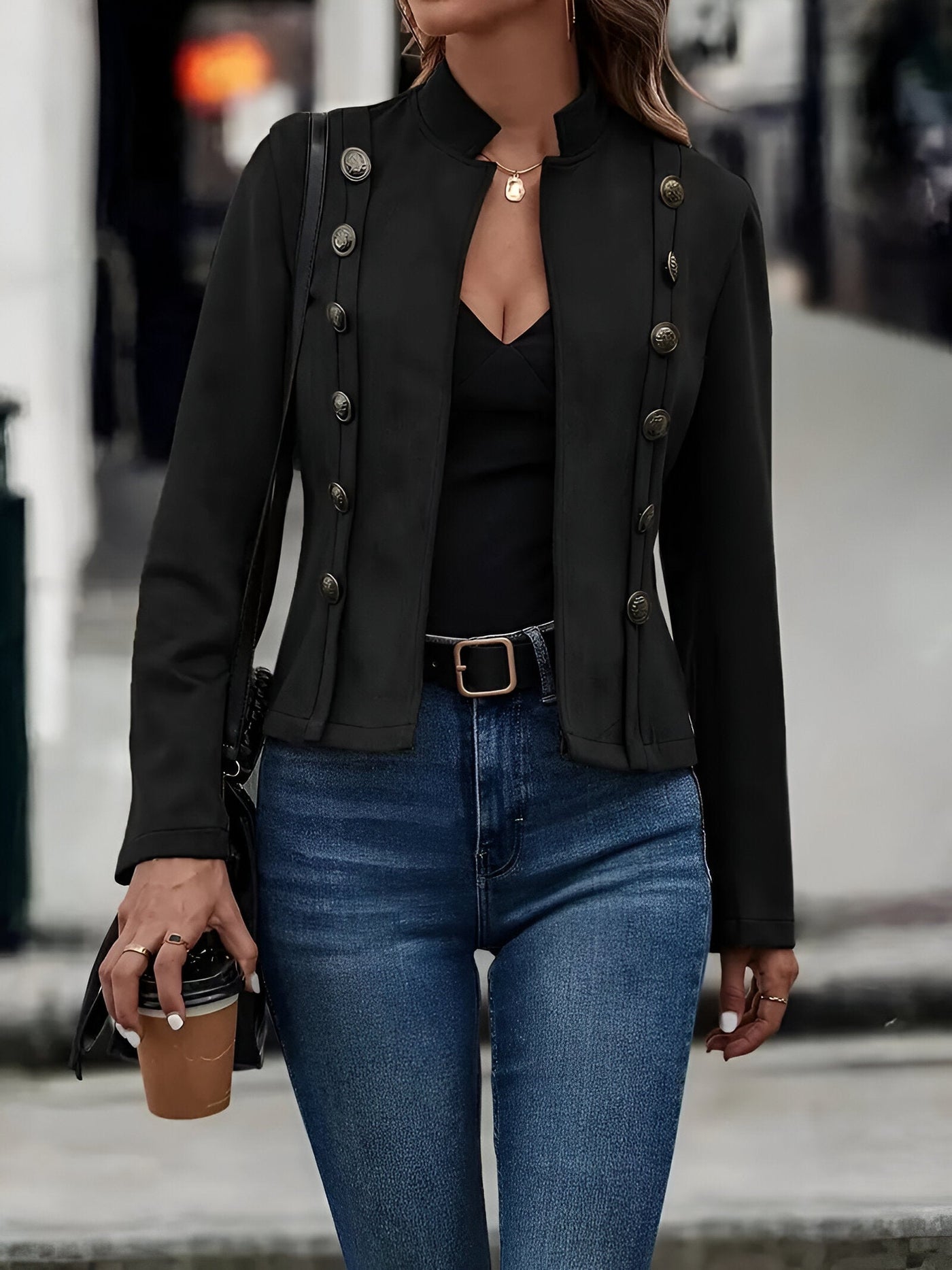 Johanna | Doppelreihige Vintage-Jacke