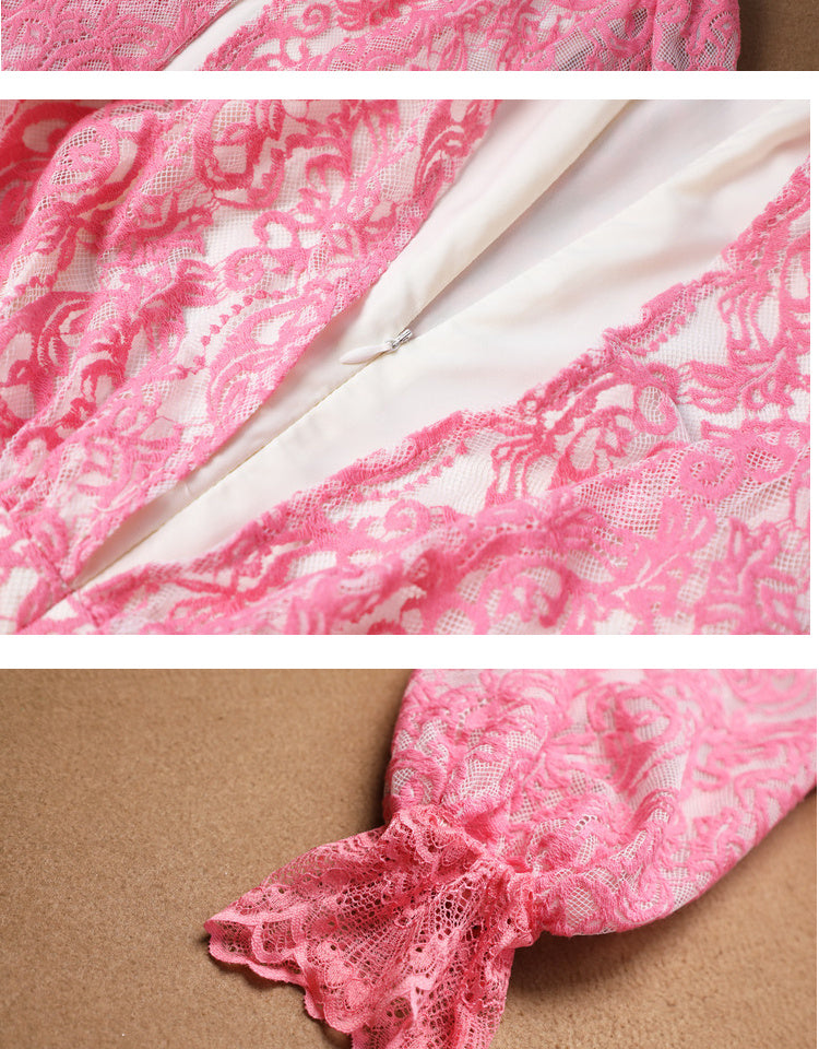 Diana – Hochwertiger Spitzenrock mit Stickerei