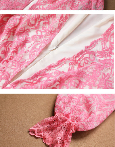 Diana – Hochwertiger Spitzenrock mit Stickerei