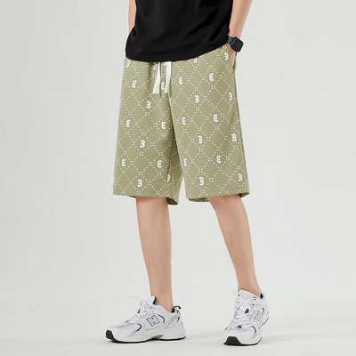 Hady -  Trendige Herren Shorts - Sommerliche Kurze Hosen mit Elastischem Bund und Muster