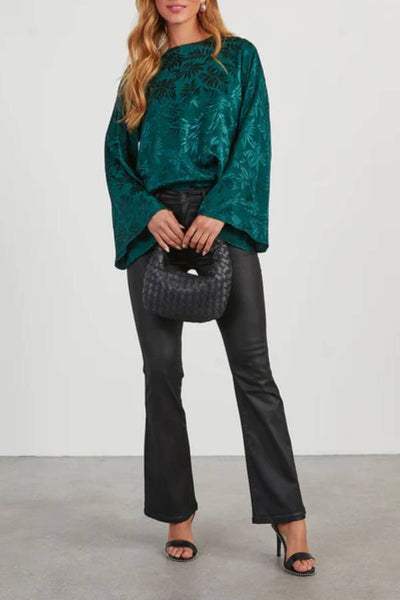 Eliana® | Geprägtes Oberteil mit weiten Ärmeln