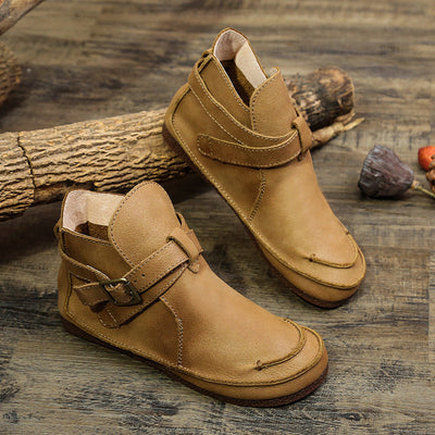 Jennifer – Retro Martin Stiefel aus veganem Leder