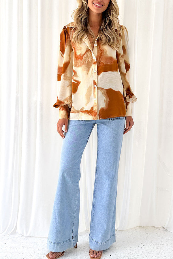 Lucille® | Modisches und vielseitiges, langärmliges, schlichtes Cardigan-Shirt