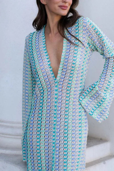 Dalia® | Spitzenkleid mit ausgehöhltem V-Ausschnitt