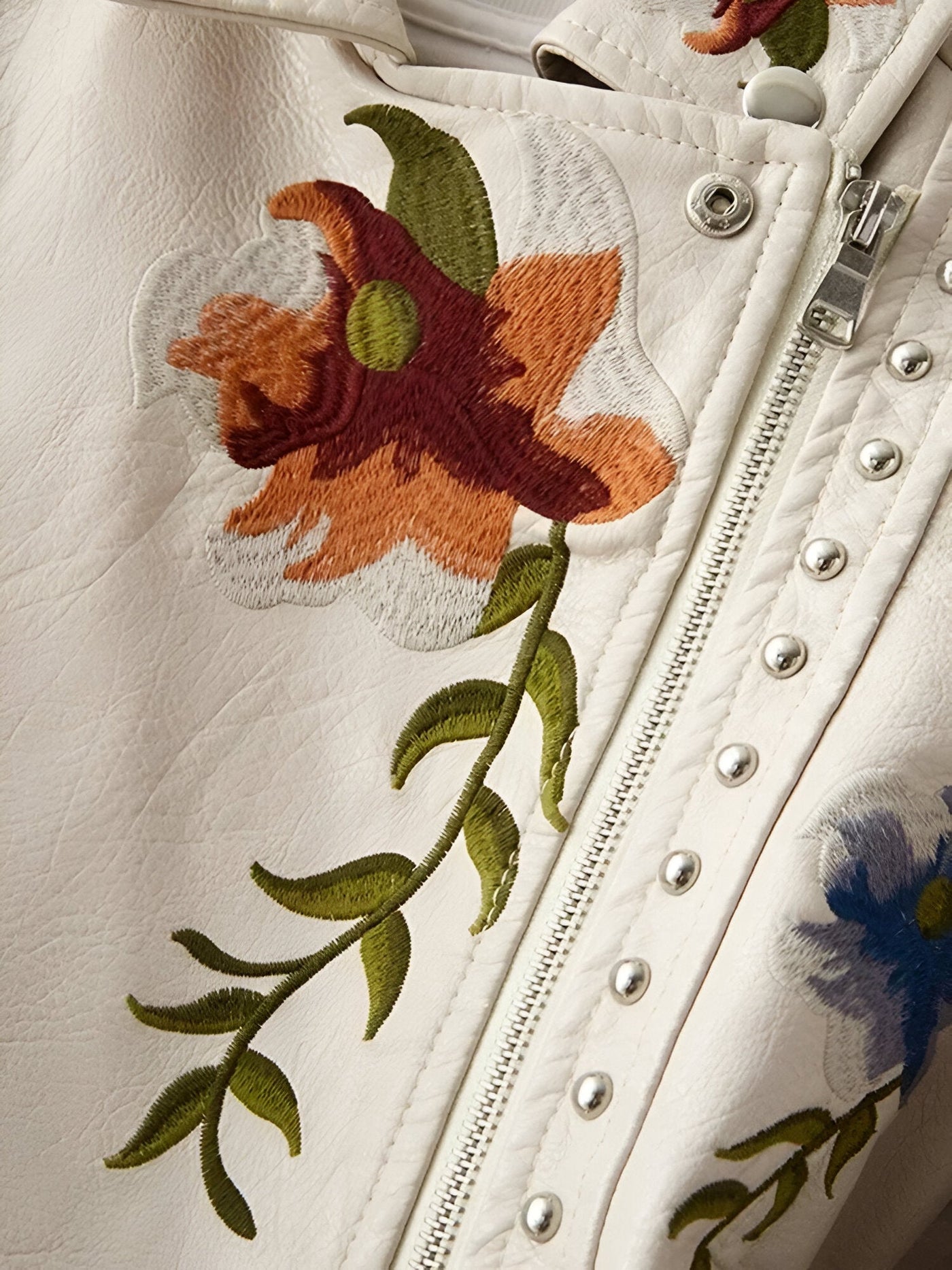 Petra | Vintage-inspirierte Leder Bikerjacke