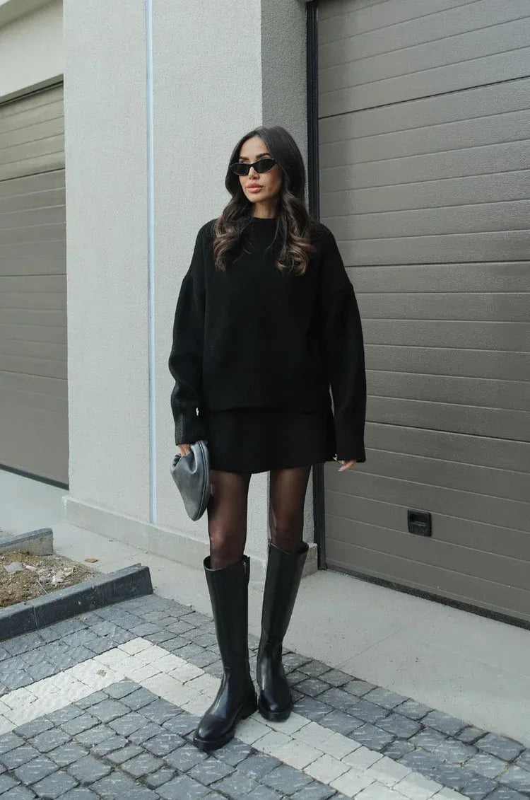 Ariana | Strickset mit Pullover und Rock