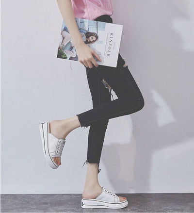 Pamela – Halbslipper aus Premium Veganem Leder