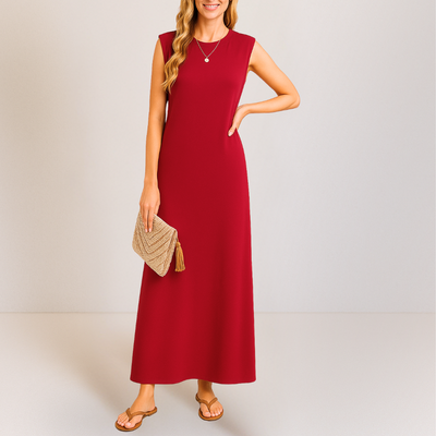 Emma™ | Elegantes langes Anti-Knitter-Kleid