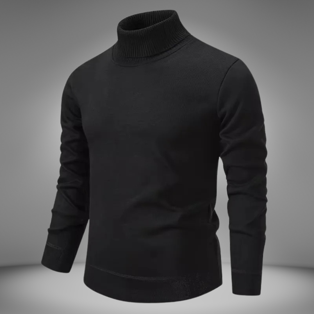 Klassischer Rollkragenstrickpullover für Männer