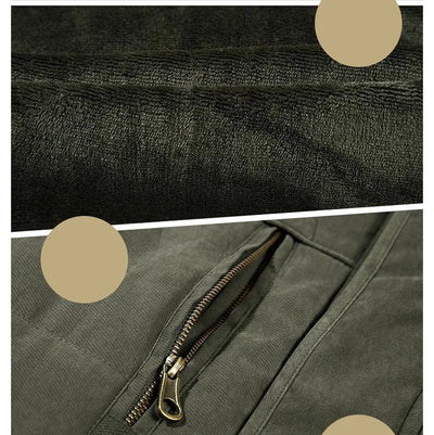 Robuster isolierter Wintermantel mit Kapuze für Männer