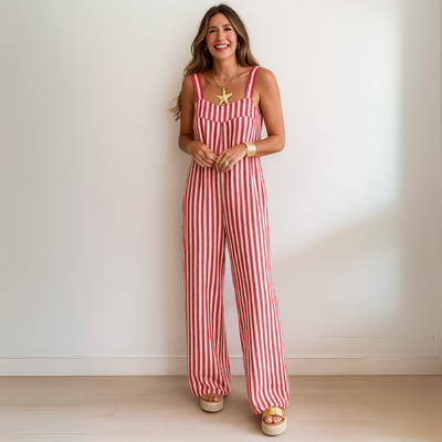 Nicole™ | Lässiger gestreifter Jumpsuit