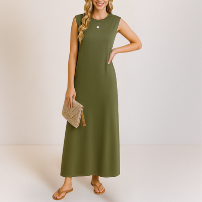 Emma™ | Elegantes langes Anti-Knitter-Kleid