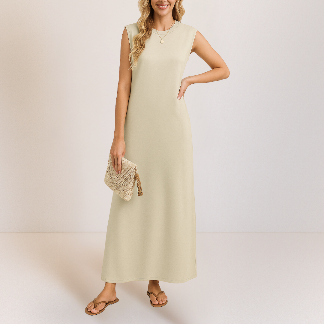 Emma™ | Elegantes langes Anti-Knitter-Kleid