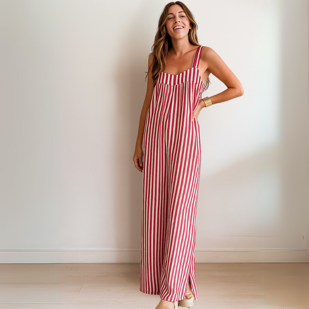 Nicole™ | Lässiger gestreifter Jumpsuit