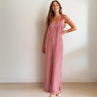 Nicole™ | Lässiger gestreifter Jumpsuit