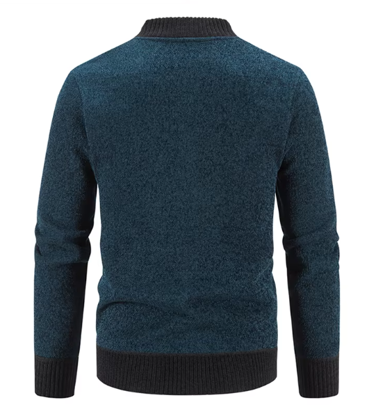 Kuschelige Strickjacke mit Reißverschluss für Männer