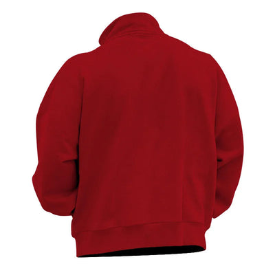 Halbreißverschluss-Pullover aus Samt für Herren