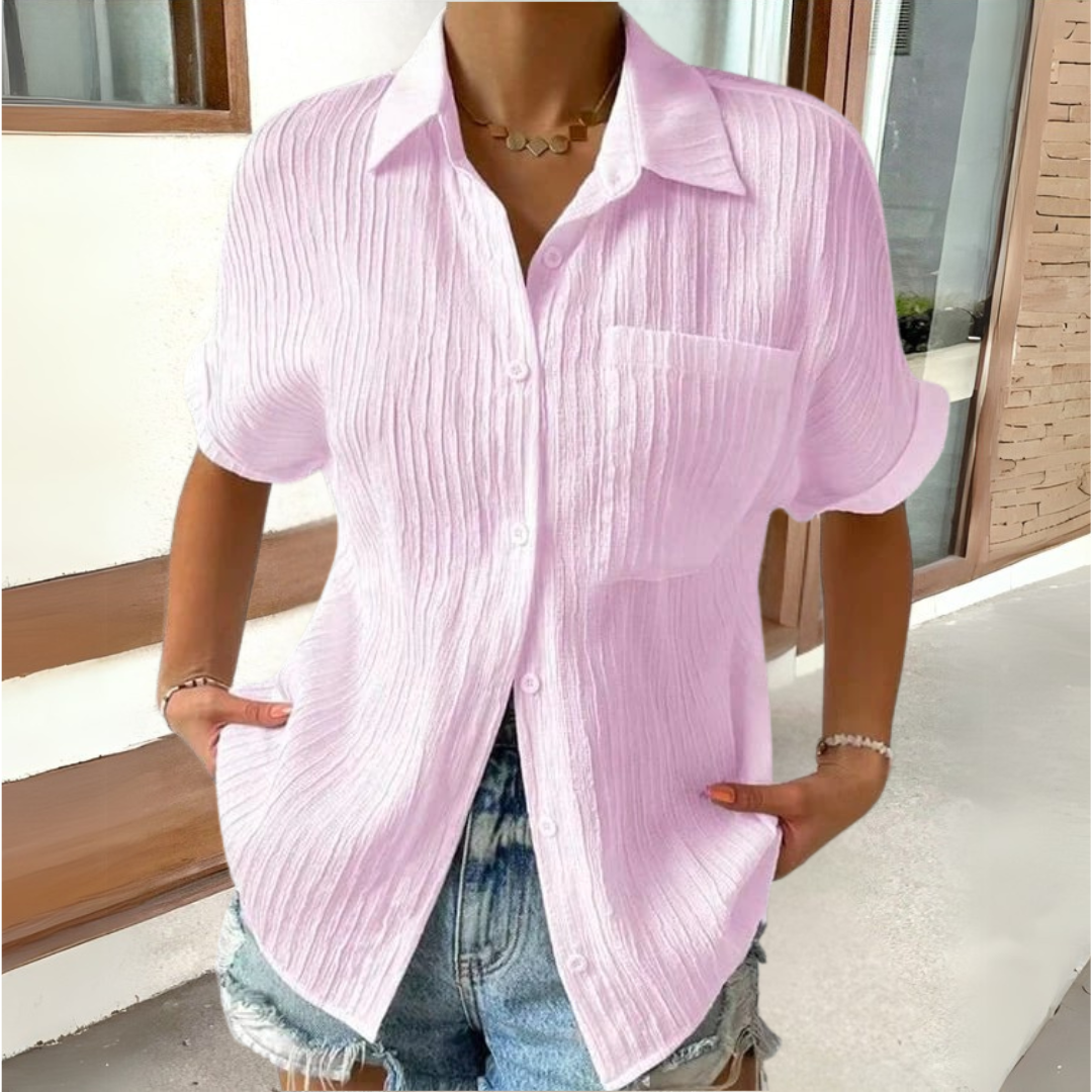 Anneke™ | Elegante Bluse mit Hemdkragen