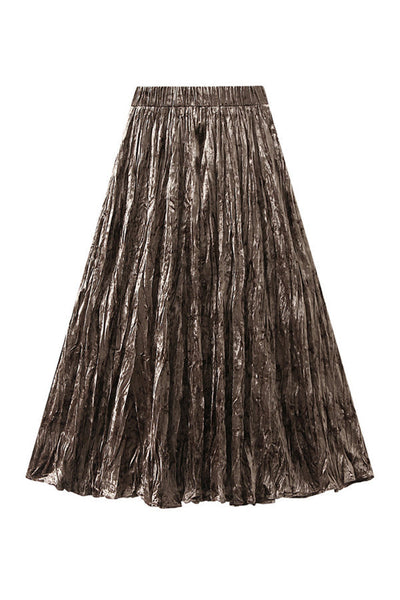 Katherine® | Vielseitiger, mittellanger, schlankmachender Faltenrock in A-Linie mit hoher Taille