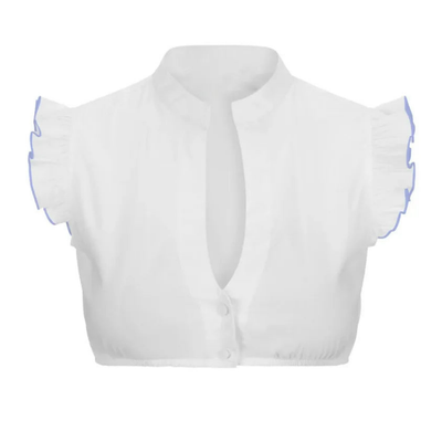 Kurzärmelige Dirndlbluse für Frauen