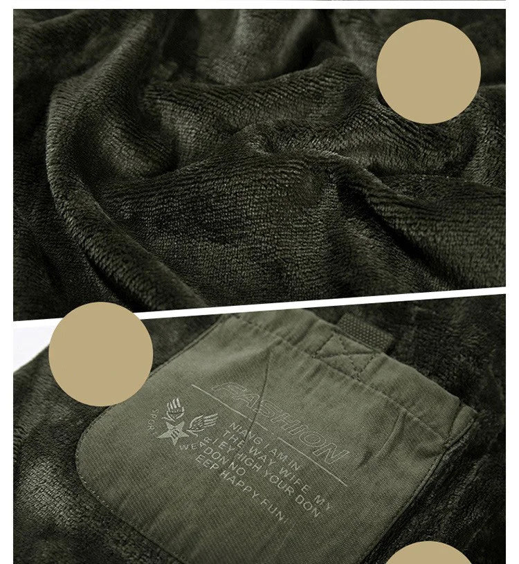 Robuster isolierter Wintermantel mit Kapuze für Männer