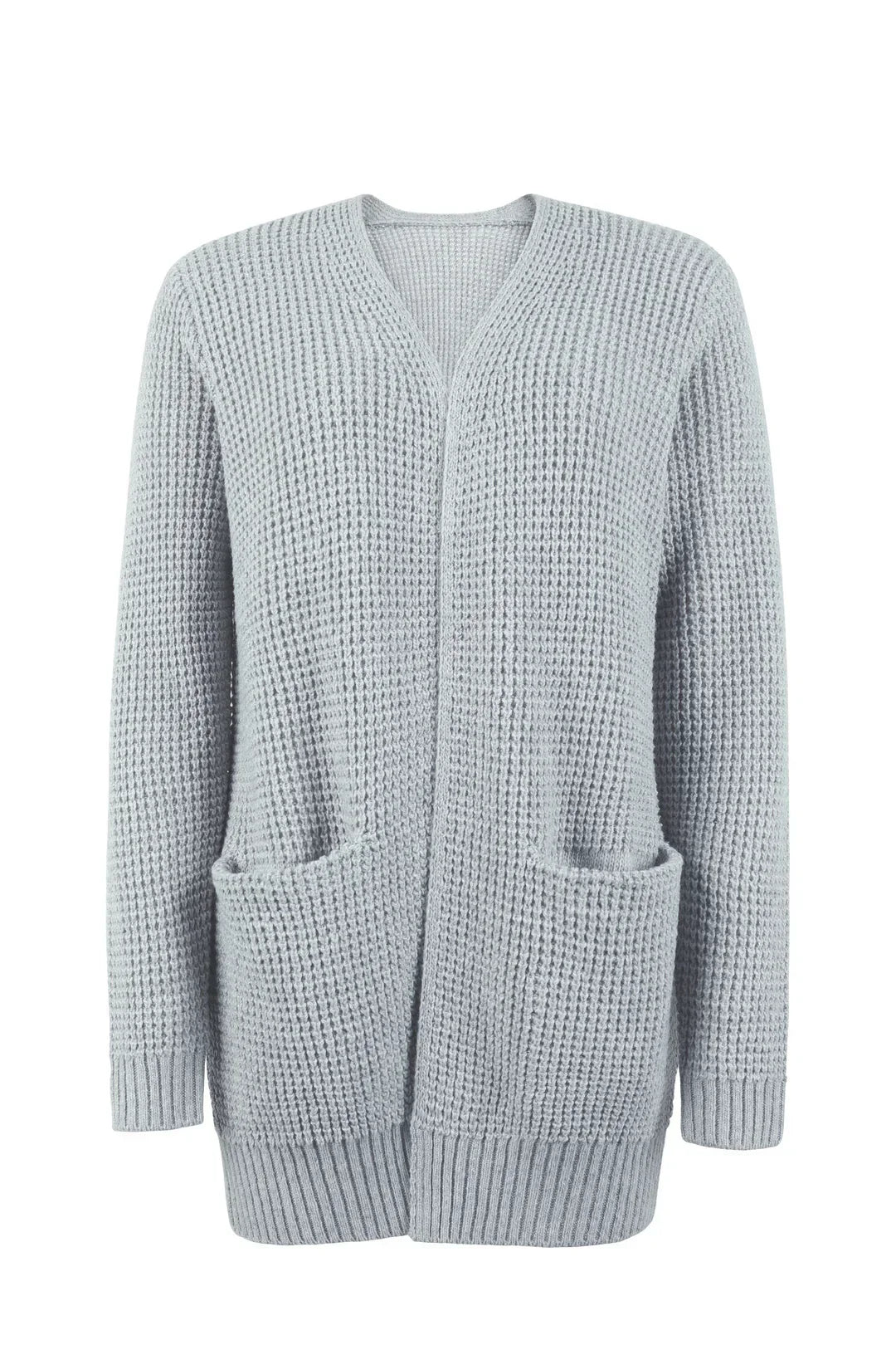 Grauer Strick-Cardigan - Mila