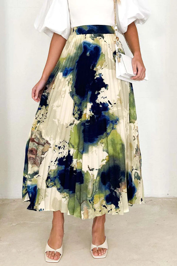 Esther® | Elegante, plissierte Hose mit hohem Bund und durchgehendem Druck, Typ A, mit allmählichem Wechseldruck