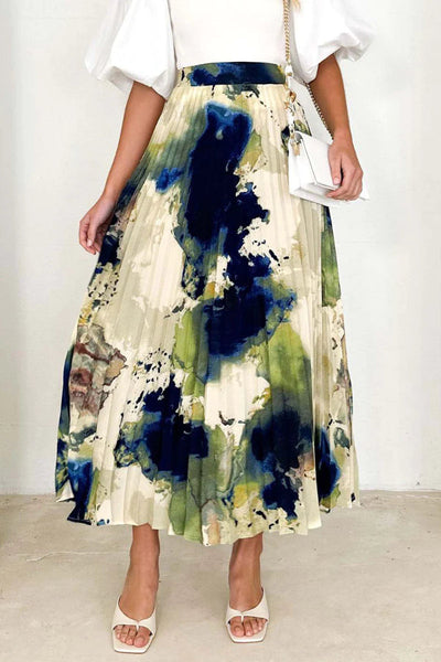 Esther® | Elegante, plissierte Hose mit hohem Bund und durchgehendem Druck, Typ A, mit allmählichem Wechseldruck