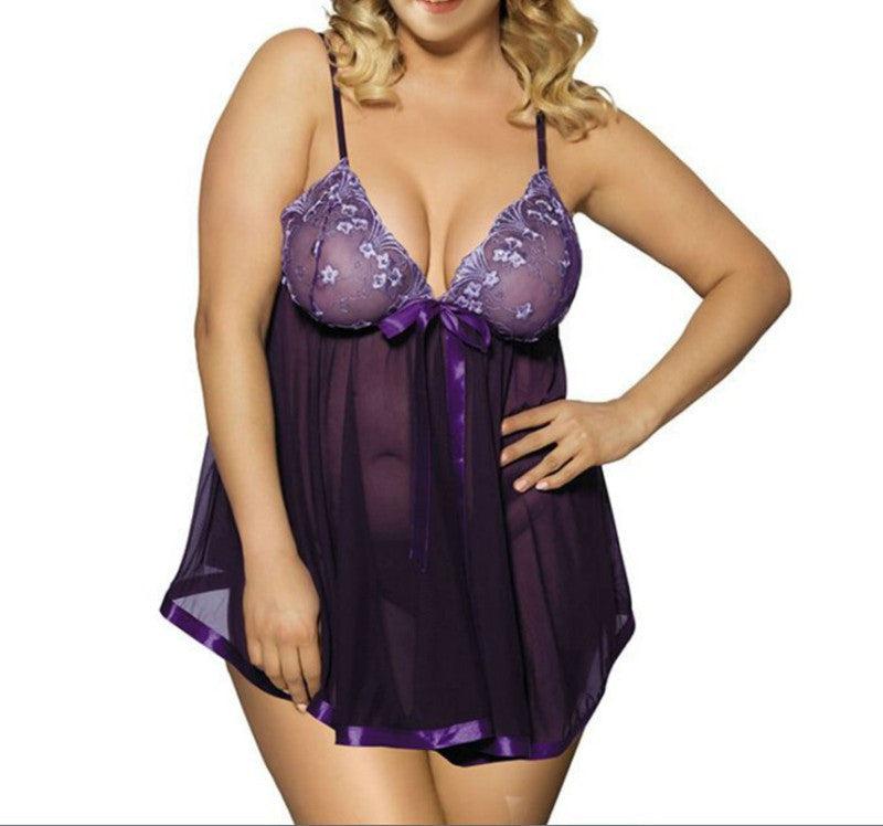 Julia – Sexy Damen Nachthemd aus Netzstoff