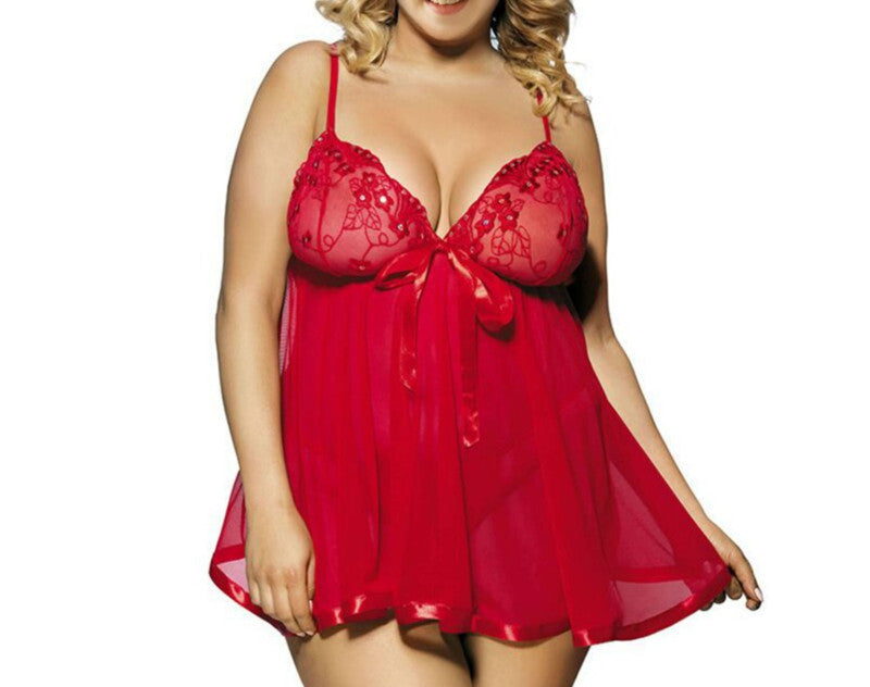 Julia – Sexy Damen Nachthemd aus Netzstoff