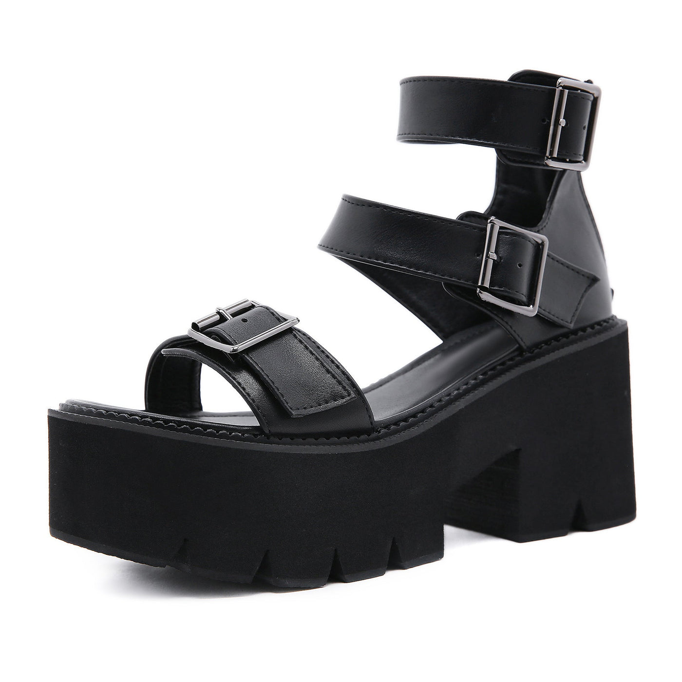 Jade – Chunky Plattform-Sandalen im Gothic-Stil