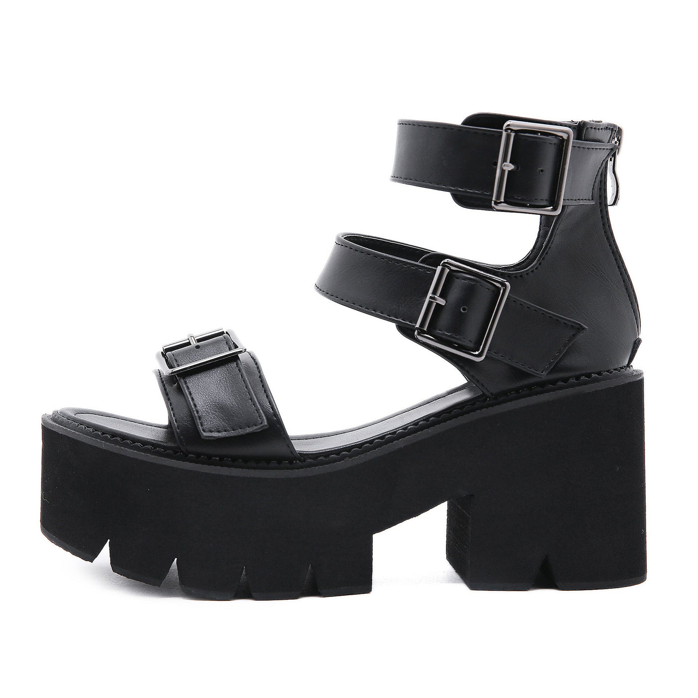Jade – Chunky Plattform-Sandalen im Gothic-Stil