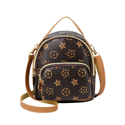 Lynda – Tragbarer Rucksack mit Karomuster