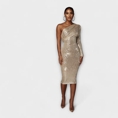 Asinia - Elegantes Abendkleid für Damen mit Wickelbrust Ideal für Festliche Anlässe und Romantische Abende