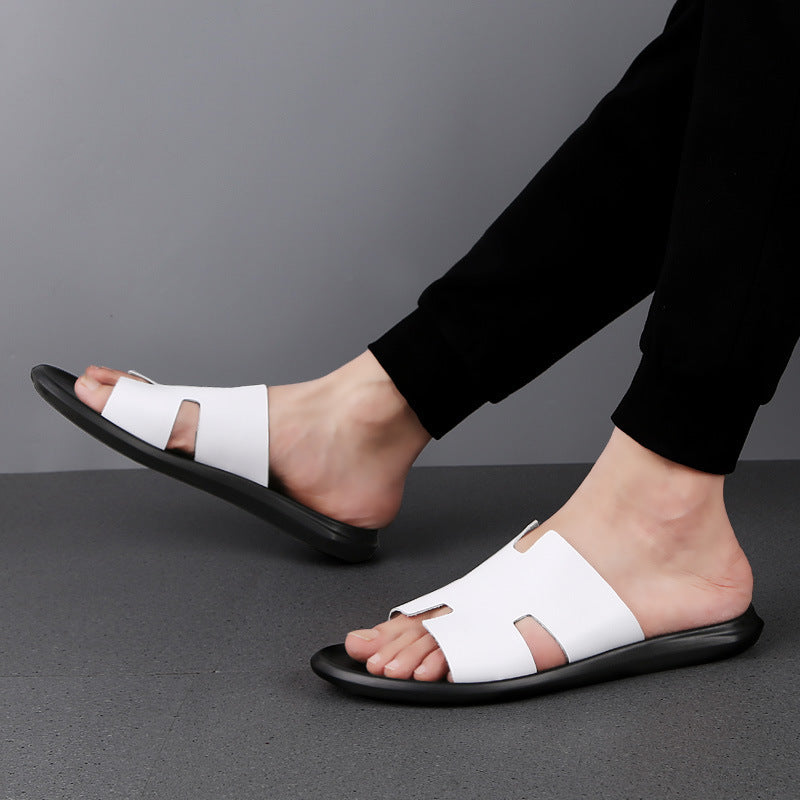 Victor – Flip-Flop-Sandalen aus veganem Leder für Herren