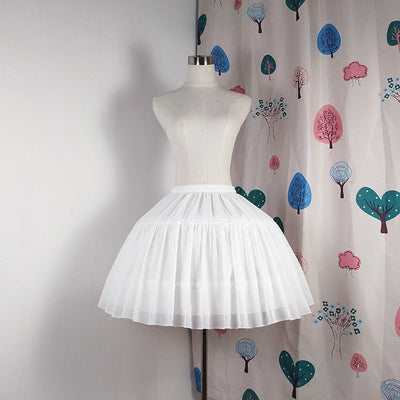 Lily – Verstellbarer Lolita-Petticoat mit Fischgrätenmuster