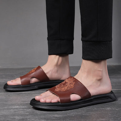 Neville – Sommerliche Herren-Strandsandalen aus veganem Leder