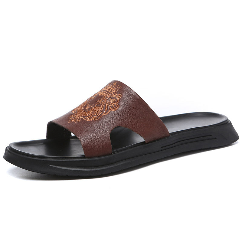 Neville – Sommerliche Herren-Strandsandalen aus veganem Leder