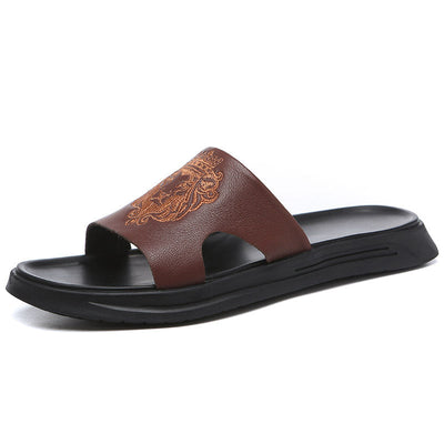 Neville – Sommerliche Herren-Strandsandalen aus veganem Leder