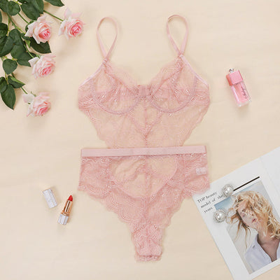 Carol – Sexy Spitzenkorsett Einteiler für Damen