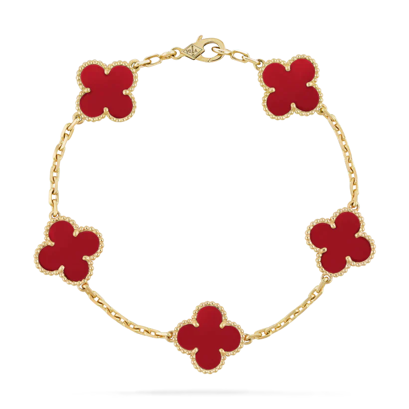 KLEEBLATT ARMBAND | RUBY