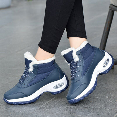 Damen Wasserdichte Schneestiefel mit Warmfutter