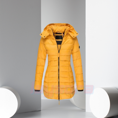 Gefütterter Wintermantel Gelb – Elise